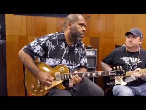 Kirk Fletcher, Josh Smith & Matt Schofield - Jam #2 - Vemuram Booth NAMM 2019