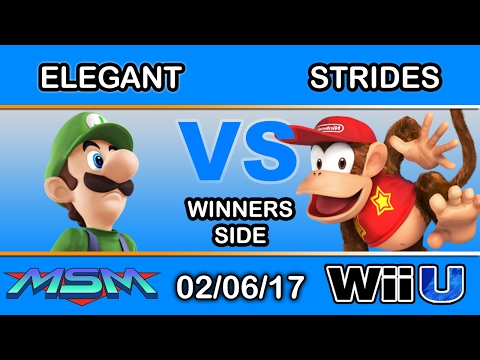MSM 84 - Elegant (Luigi) Vs. 2GG | Strides (Diddy Kong) Winners Side - Smash Wii U