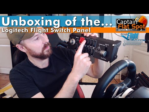 Logitech Pro Flight Switch Panel Skraidymo simuliatorius video