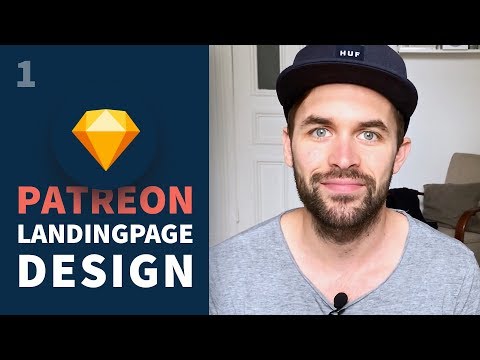 Website Design Tutorial in Sketch – Patreon Landingpage Schritt für Schritt Anleitung! Teil 1