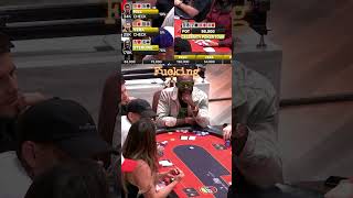 He's slowly draining them out - #cpt #poker #pokernight #pokertournament #pokerface