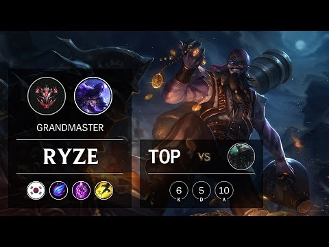 Ryze Top vs Mordekaiser - KR Grandmaster Patch 9.13