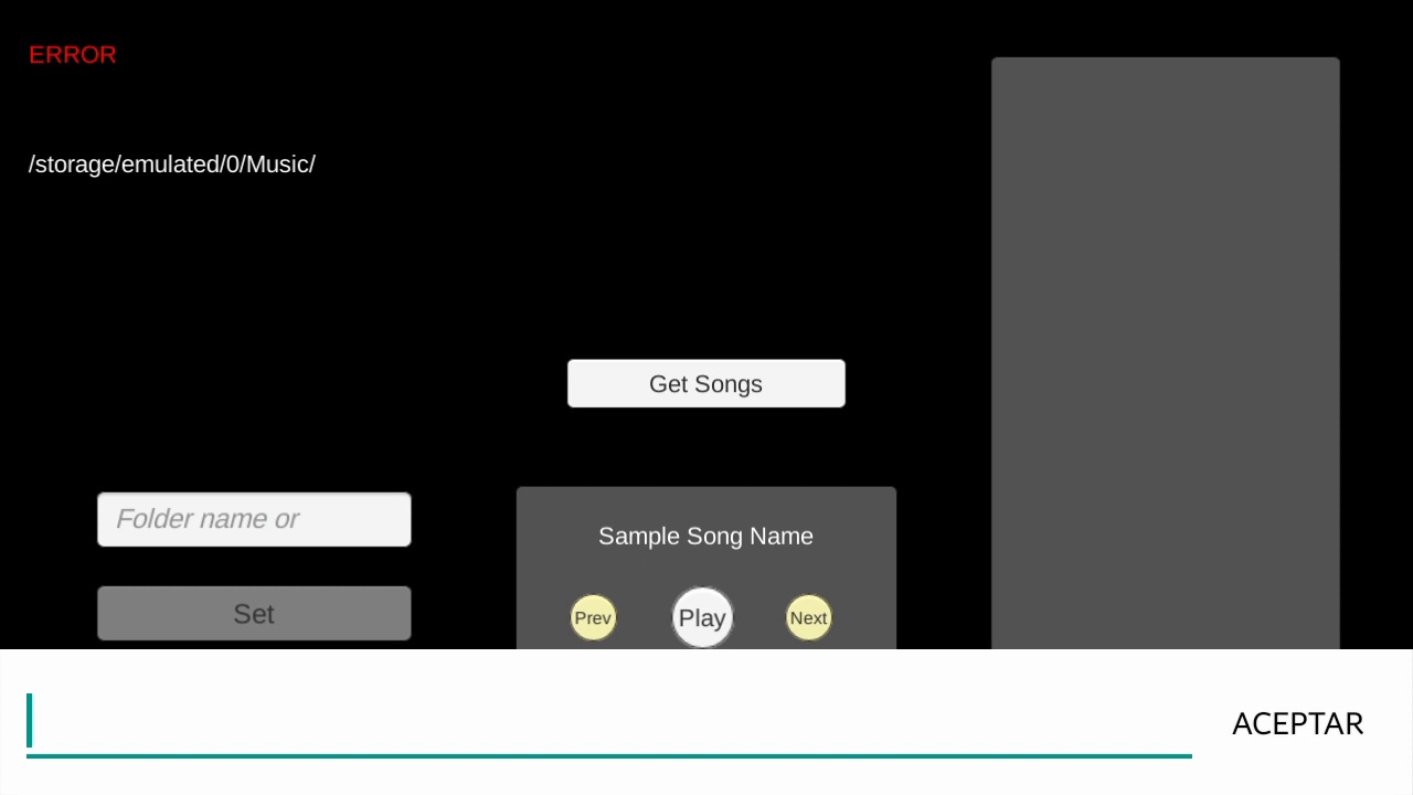 Music player / Reproductor de musica Android, Unity , Download