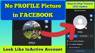 NO PROFILE PICTURE in FACEBOOK Profile | Easy Step by Step Tutorial 2022 Update using Cellphone