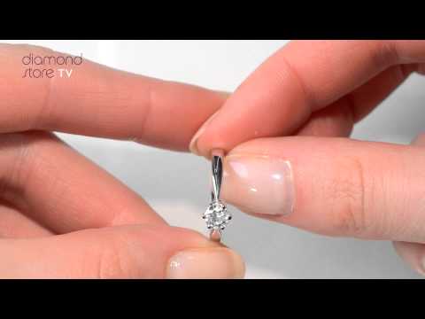 Chloe Diamond  High Set 18K White Gold Solitaire Ring 0.50CT-H-I/I1 - UT25-72RMY