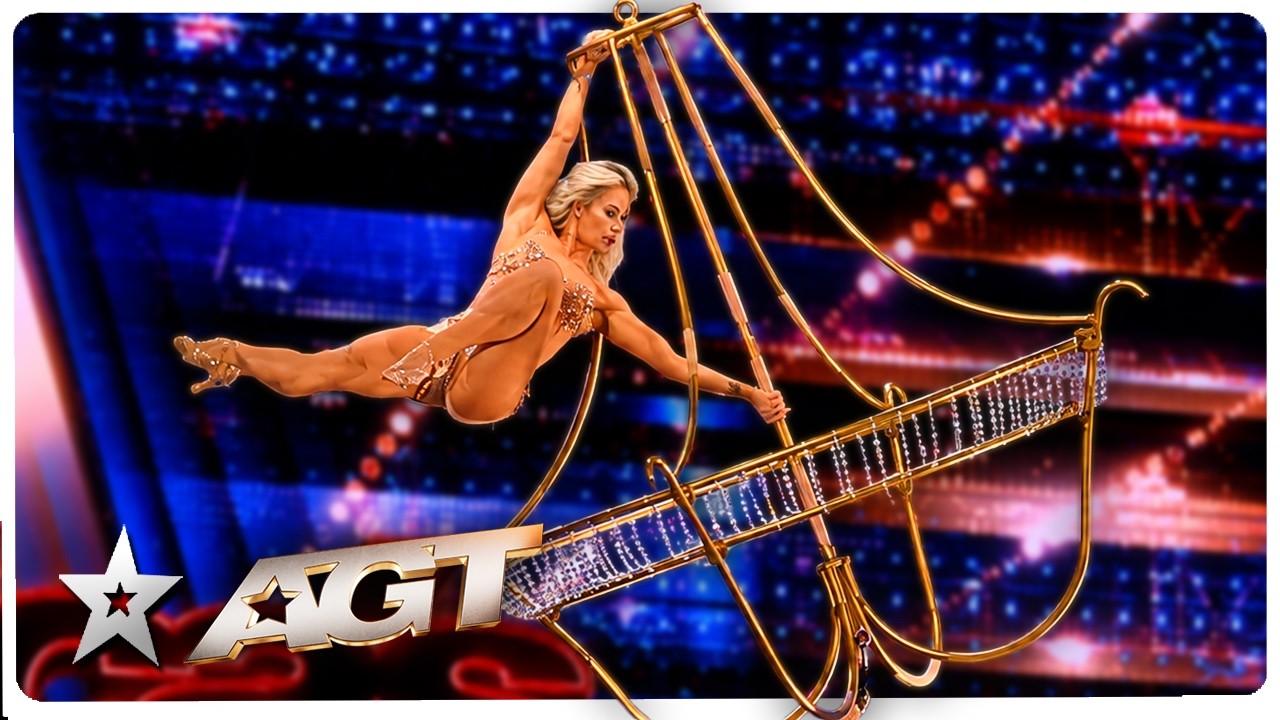All Whilst Wearing Heels! 🤩 Aerialist from Ukraine STUNS The Judges on America's Got Talent!