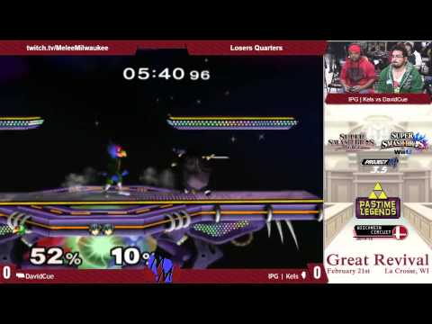 Great Revival - DavidCue (Falco) vs IPG | Kels (Marth) - Melee Losers Quarters