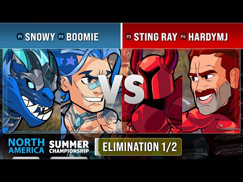 Snowy & Boomie VS Sting Ray & hardymj - Elimination Semis - NA - Summer Championship 2022 - Doubles