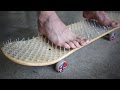 BED OF NAILS SKATEBOARD *BLOOD ALERT!* | YOU MAKE IT WE SKATE IT EP 73