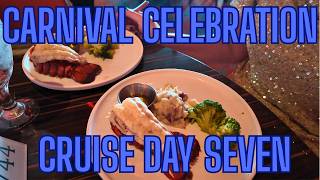 Carnival Celebration Cruise Day Seven from Miami to the ABC Islands Sea day and Elegant night