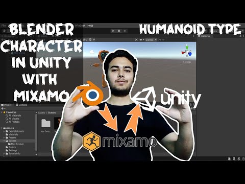 Export Blender Character in Unity with Mixamo.