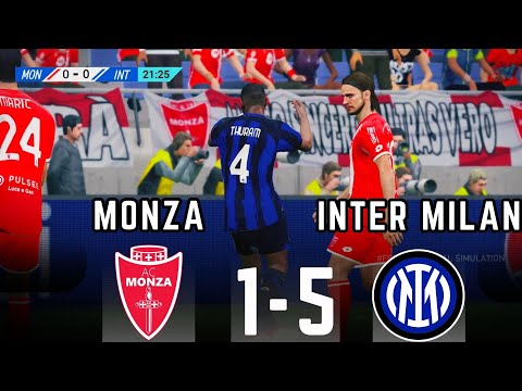 MONZA VS INTER MILAN  1-5 | SERIE A 23/24 |.SIMULAZIONE  