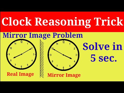 Clock Reasoning Trick | mirror image trick | mirror reasoning trick