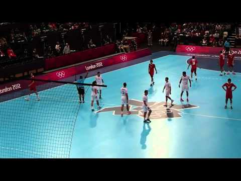 Lizzie at the London 2012 Olympics Handball