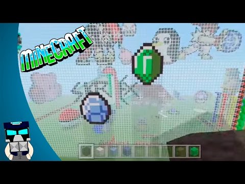 Tutorial Minecraft Pixel Art Diamante Esmeralda / Como hacer un diamante o esmeralda en Minecraft