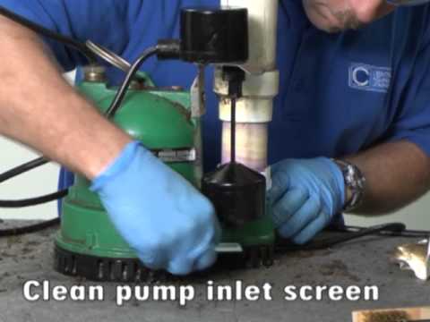Sump pump maintenance