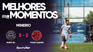 NORTH EC GOLEIA POUSO ALEGRE E DORME NA LIDERANÇA DO GRUPO C! - Melhores Momentos