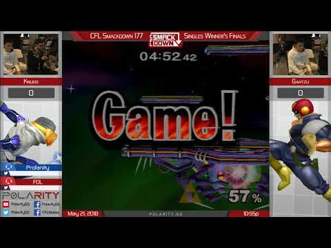 CFL Smackdown 177 Melee - Gahtzu (Falcon) vs Krudo (Sheik) - Losers Quarters