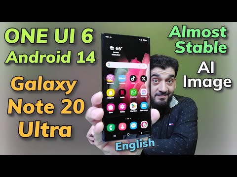 ONE UI 6 Android 14 ON Galaxy Note 20 Ultra English