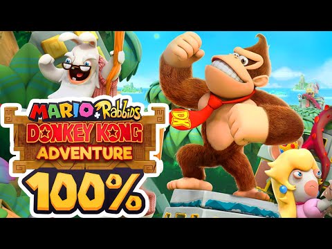 Mario + Rabbids Donkey Kong Adventure - 100% Longplay Full Game Walkthrough Gameplay Guide