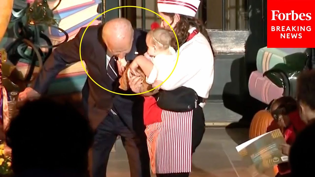 SHOCK MOMENT: President Biden Puts Baby's Foot In His Mouth At White House Halloween Event