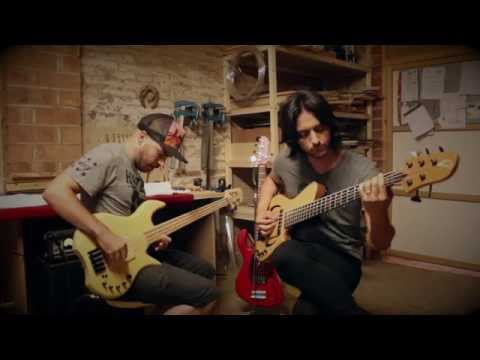 Andrés Rotmistrovsky & Miki Santamaria - Something (Bass Duet Cover)