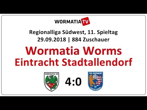 Zusammenfassung Wormatia - Eintracht Stadtallendorf 4:0 (29.09.2018)