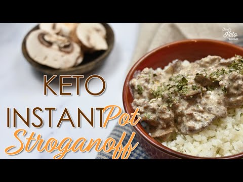 Keto Instant Pot Stroganoff | Keto Copycat of Lawry's Beef Stroganoff Mix