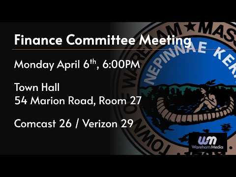 From the Finance Committee