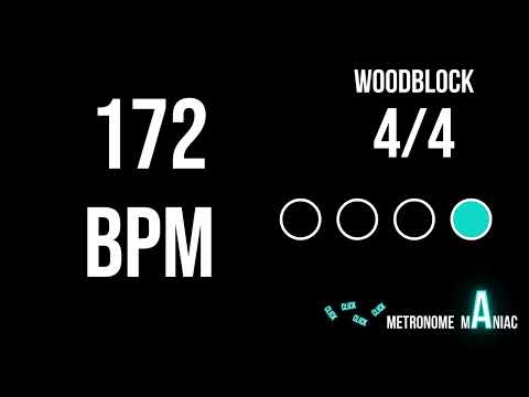 Metronome 172 BPM 4/4 - Woodblock