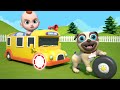 School Bus Lost Wheel The Wheels On The Bus 8 Minutes Leo Nursery Rhymes