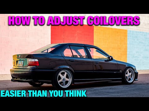 How to adjust Coilover ride height on a BMW e36 m3