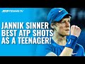 20 INCREDIBLE Jannik Sinner Shots As a Teenager!