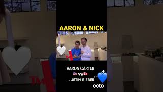 NICK CARTER &amp; AARON CARTER THROWBACK! 'JUSTIN BIEBER' #shorts #aaroncarter #justinbieber #nickcarter