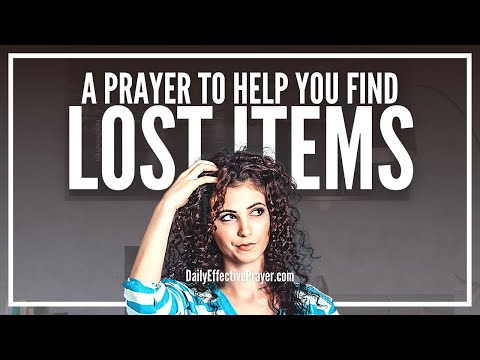 Prayer For Lost Items | Pray To Find Lost Items Right Now Video