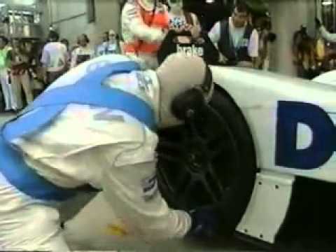 Le Mans 1999   Race Part 3 6 Mercedes CLR Onboard and Crash