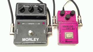 Video thumbnail for Ibanez AD-80 vs Morely Analog Echo Reverb by shnobel