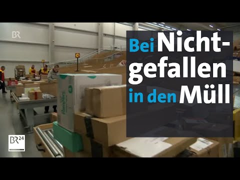 Retouren im Online-Handel: Fabrikneu in den Müll | Abendschau | BR24