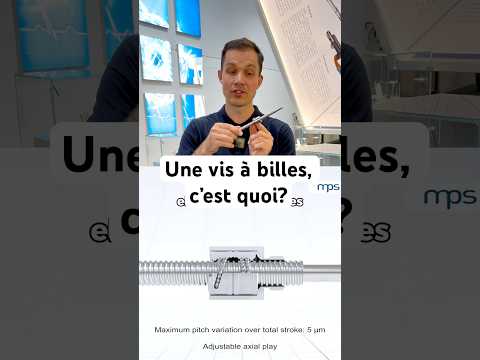 Part of a video titled C'est quoi une vis à billes ? - YouTube