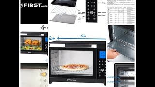 ⭐️ TZS First Austria - 45L 2000 Watt Mini Backofen mit Innenbeleuchtung | Umluft-Funktion