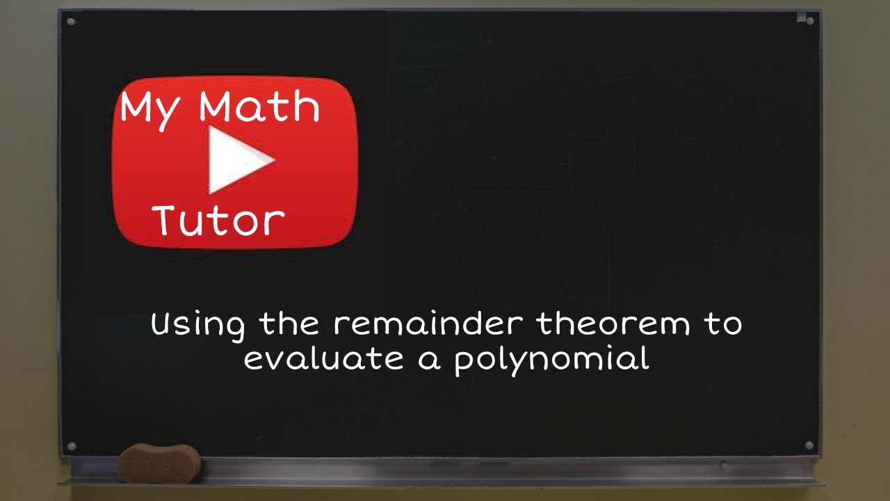 ALEKS | Using the remainder theorem to evaluate a polynomial