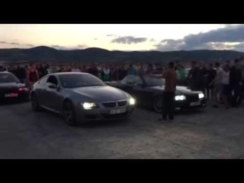 BMW E36 325i vs BMW M6 E63 (Drag Race)