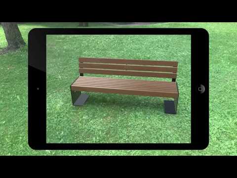 Abonnenten NUSSER Bench AR with BIM CAD data powered by CADENAS
