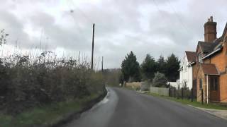 preview picture of video 'Driving On Chadbury Road, Through Lenchwick & Along Hipton Hill, Evesham, Worcestershire, England'