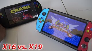 X16 vs. X19 The Poooooowkiddy Handheld Battle