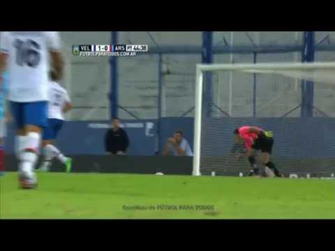 Silva tuvo el empate por dos. Vélez 1 - Arsenal 0. Fecha 8. Primera División 2015. FPT.