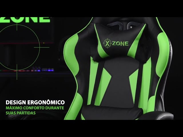 Cadeira Gamer Xzone CGR-01-GR Encosto Reclinável de 140º Cadeira Gamer Xzone CGR-01-GR Encosto Reclinável de 140º