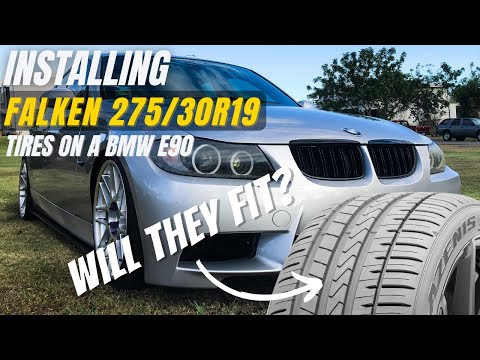 Is this the fattest tire you can fit on the BMW E90? LET'S FIND OUT!