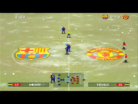 PES 2009 - Barcelona vs Manchester United | PS2