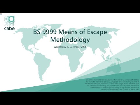 Webinar: BS 9999 Means of Escape Methodology